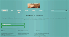 Desktop Screenshot of epistemeacademy.org