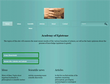 Tablet Screenshot of epistemeacademy.org